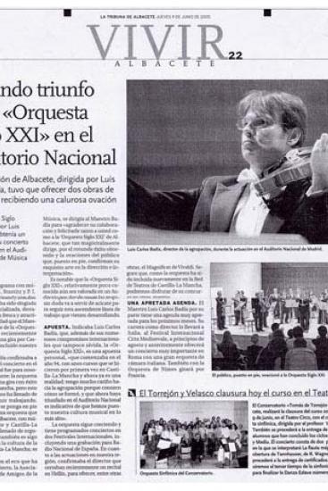 Acclaimed at the Auditorio Nacional (Spain)