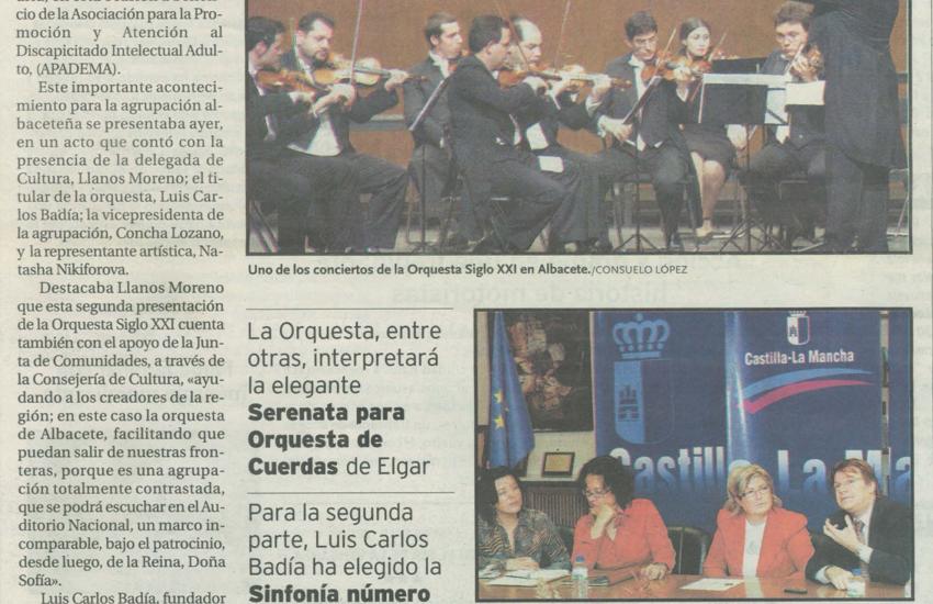 La orquesta Siglo XXI en el Auditorio Nacional de Madrid (España)