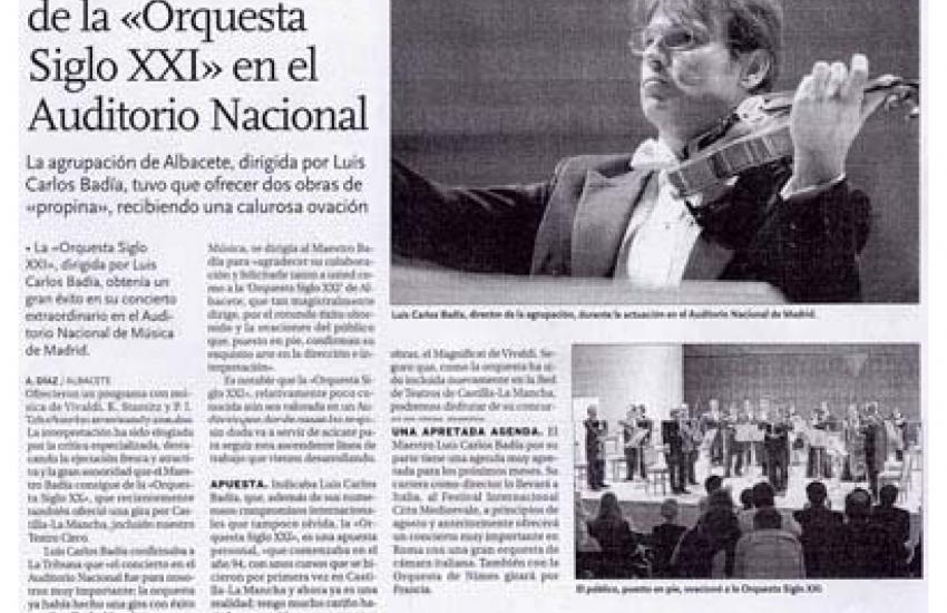 Rotundo triunfo en el Auditorio Nacional (España)